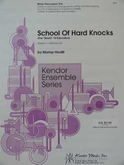 画像1: ボディパーカッション３重奏楽譜　スクール・オブ・ハード・ノックス（School　of　Hard　Knocks）　作曲／マレイ・ホウリフ