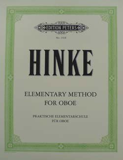 画像1: オーボエ教本　初級教則本（Elementary　Method）　作曲／ヒンケ（Hinke,G.A)