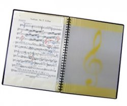 画像1: 楽譜ファイル　バンドファイル管弦楽用　B4サイズ・リング式（20ポケット）【2023年6月改定】