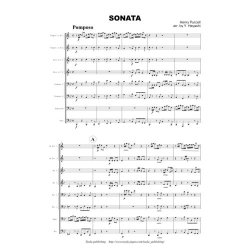 画像1: 金管8重奏楽譜　SONATA　作曲／ヘンリーパーセル 　編曲／ヘンリーパーセル 