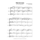 フルート３重奏楽譜　月の光　作曲／ドビュッシー　編曲／鈴木 栄一 