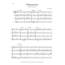 画像1: 打楽器4重奏楽譜　Taikontraste 　作曲／東枝達郎