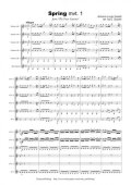 クラリネット６重奏楽譜　「四季」より4つの楽章　作曲：ヴィヴァルディ　編曲：鈴木栄一　