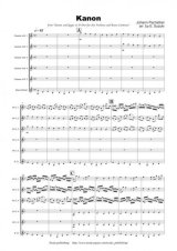 クラリネット６重奏楽譜　Kanon　パッヘルベル　編曲：鈴木栄一　