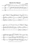 クラリネット３重奏楽譜　Sketch For Mozart　作曲者：田丸和弥
