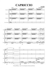 トロンボーン４重奏楽譜　CAPRICCIO 　作曲：成本理香
