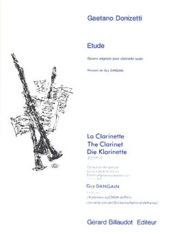 画像1: クラリネット教材　練習曲（Etude）　作曲/ドニゼッティ，Ｇ．（Donizetti,G.)　編曲/Dangain