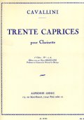 クラリネット教材　３０の奇想曲（30Caprices：I）　作家/カヴァリーニ,E.（Cavallini,E.)　編曲/Delecluse