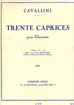 画像1: クラリネット教材　３０の奇想曲（30Caprices：I）　作家/カヴァリーニ,E.（Cavallini,E.)　編曲/Delecluse