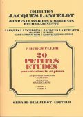 クラリネット教材　２０の小練習曲：I　（20Petites　Etudes：I）作曲/ブルグミュラー,F.　（Burgmuller,F.)編曲/Lancelot