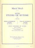 クラリネット教材　１２のリズムの練習曲（12Etudes　de　Rythme)　作曲/ビッチ,M.（Bitsch)　編曲/delecluse