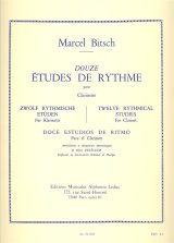 クラリネット教材　１２のリズムの練習曲（12Etudes　de　Rythme)　作曲/ビッチ,M.（Bitsch)　編曲/delecluse