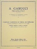 クラリネット教材　２６の前奏曲形式によるカデンツ（26Cadences　en　Forme　de　Preludes）　作曲/ガブッチ，Ａ．（Gabucci,A.)