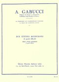 クラリネット教材　１０の非常に厳しい現代的練習曲（10Etudes　Modernes　de　Grande　Difficulte)　作曲/ガブッチ，Ａ．（Gabucci,A.)