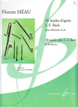 クラリネット教材　バッハによる30のエチュード　第１巻（30 Etudes d'apres J.S.Bach pour　Volume 1）　作曲/エオ（Heau,F）【2024年9月価格改定】