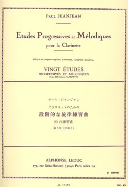画像1: クラリネット教材　段階的、旋律的練習曲：III（Etudes　Progressives　et　Melodiques：III）　作曲/ジャンジャン，Ｐ．（Jeanjean,P.)
