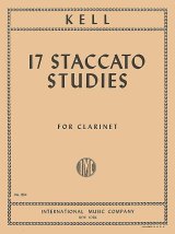 クラリネット教材　１７のスターカット練習曲（17Staccato　Studies）　作曲/ケル（Kell,R.)