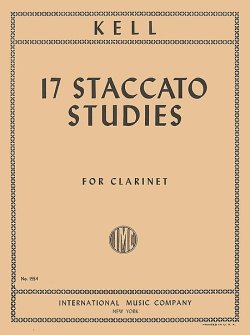 画像1: クラリネット教材　１７のスターカット練習曲（17Staccato　Studies）　作曲/ケル（Kell,R.)