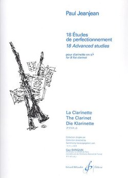 画像1: クラリネット教材　１８の技術向上練習曲（18Etudes　de　Perfectionnement）　作曲/ジャンジャン，Ｐ．（Jeanjean,P.)