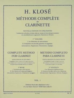 画像1: クラリネット教材　総合教則本　第2巻（Methode Complete de Clarinette 2）　作曲/クローゼ，Ｈ．（Klose,H.)