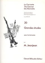 クラリネット教材　２０の大練習曲（20Grandes　Etudeｓ）　作曲/ジャンジャン，Ｐ．