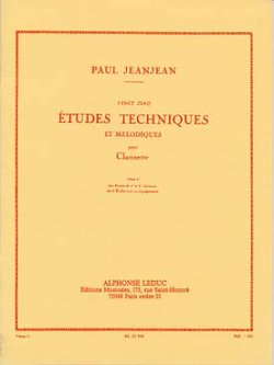画像1: クラリネット教材　２５の旋律的技巧練習曲：II（25Etudes　Techniques　for　et　Melodiques：II）　作曲/ジャンジャン.P（Jeanjean,P.)