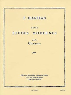 画像1: クラリネット教材　16の現代練習曲（16　Etudes　Modernes）　作曲/ジャンジャン，Ｐ．（Jeanjean,P.)