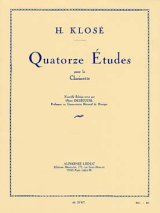 クラリネット教材　１４の練習曲（14Etude）　作曲/クローゼ，Ｈ．（Klose,H.)作曲/Delecluse