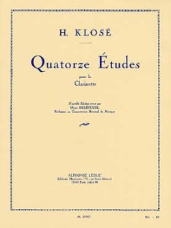 画像1: クラリネット教材　１４の練習曲（14Etude）　作曲/クローゼ，Ｈ．（Klose,H.)作曲/Delecluse