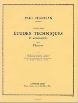 クラリネット教材　25の旋律的技巧練習曲：I　（25Etudes　Techniques　et　Melodiques:I）作曲/ジャンジャン，Ｐ．（Jeanjean,P.)