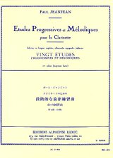 クラリネット教材　段階的、旋律的練習曲：II（Etudes　Progressive　et　Melodiques：II）　作曲/ジャンジャン，Ｐ．（Jeanjean,P.)