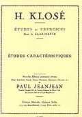 クラリネット教材　特徴的練習曲（２０の練習曲）（Etudes　Caracteristiques）　作曲/クローゼ，Ｈ．（Klose,H.)
