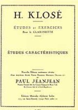 クラリネット教材　特徴的練習曲（２０の練習曲）（Etudes　Caracteristiques）　作曲/クローゼ，Ｈ．（Klose,H.)