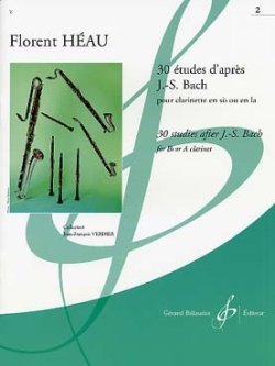 画像1: クラリネット教材　バッハによる30のエチュード　第２巻（30 Etudes d'apres J.S.Bach pour　Volume2）　作曲/エオ（Heau,F）【2020年5月6日再入荷】