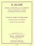 クラリネット教材　様式とメカニズムの練習曲（Etudes　de　Genre　de　Mecanisme）　作曲/クローゼ，Ｈ．（Klose,H.)