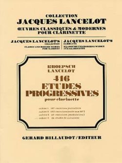 画像1: クラリネット教材　４１６の漸進的練習曲：IV　２６の高度な技巧的練習曲（26Etudes　de　Virtuosite）　作曲/クレプシュ，Ｆ．（Kroepsch,F.)　編曲/Lancelot