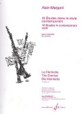 クラリネット教本　現代的スタイルによる１０の練習曲（10Etudes　Dans　le　Style　Contemporation）　作曲/マルゴーニ，Ａ．（Margoni,A.)