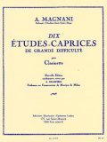 クラリネット教本　１０の大きな困難への練習曲−奇想曲（10-Etudes　recreatives　vol,1　作曲/マニャーニ，Ａ．（Magnani,A.)　編曲/Giampier