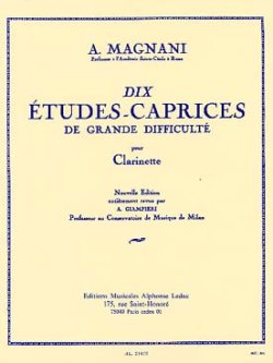 画像1: クラリネット教本　１０の大きな困難への練習曲−奇想曲（10-Etudes　recreatives　vol,1　作曲/マニャーニ，Ａ．（Magnani,A.)　編曲/Giampier