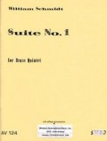 金管５重奏楽譜　金管五重奏のための組曲第一番 　作曲／ウィリアム　シュミット　【2012年11月取扱開始】