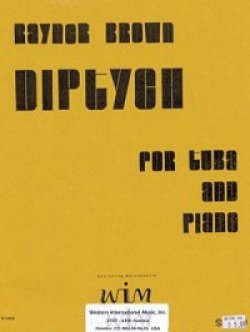 画像1: チューバソロ楽譜　テューバとピアノのためのディップティック　作曲／ライナー　ブラウン