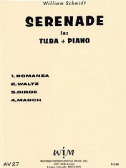 画像1: チューバソロ楽譜　テューバとピアノのためのセレナーデ　作曲／ウィリアム　シュミット