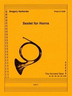 画像1: ホルン６重奏楽譜　ホルン六重奏曲　グレゴリー　作曲／ケルコリアン【2012年11月取扱開始】