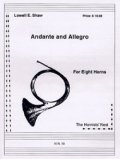 ホルン８重奏楽譜　ホルン八重奏のためのアンダンテとアレグロ 　作曲／ロウェル・ショー