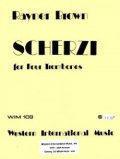 トロンボーン４重奏楽譜　4本のトロンボーンのためのスケルージ　作曲／ライナー　ブラウン　【2012年11月取扱開始】