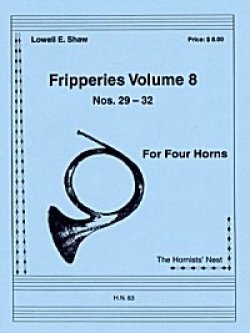 画像1: ホルン４重奏楽譜 ホルン四重奏のためのフリッパリーズVol.8 作曲／ロウェル・ショー【2012年12月取扱開始】