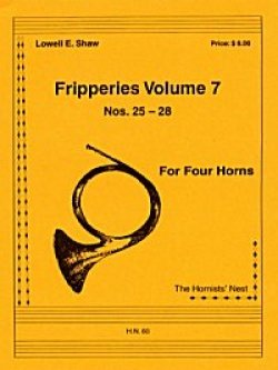 画像1: ホルン４重奏楽譜 ホルン四重奏のためのフリッパリーズVol.7 作曲／ロウェル・ショー【2012年12月取扱開始】