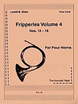 画像1: ホルン４重奏楽譜 ホルン四重奏のためのフリッパリーズVol.4 作曲／ロウェル・ショー【2012年12月取扱開始】