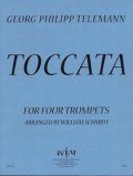 トランペット４重奏楽譜　トランペット四重奏のためのトッカータ ゲオルグ　作曲／フィリップ　テレマン　【2012年12月取扱開始】