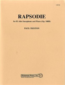 画像1: アルトサックス＆ピアノ楽譜 　狂詩曲（Rapsodie）　作曲／クレストン（Creston,P.)